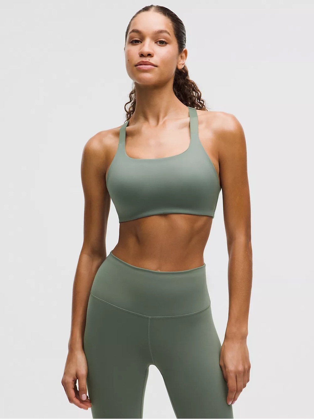 NWT lululemon athletica Ultralu Square-Neck Workout Bra Medium Support, B/C Cup